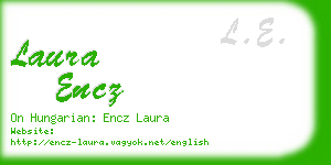 laura encz business card